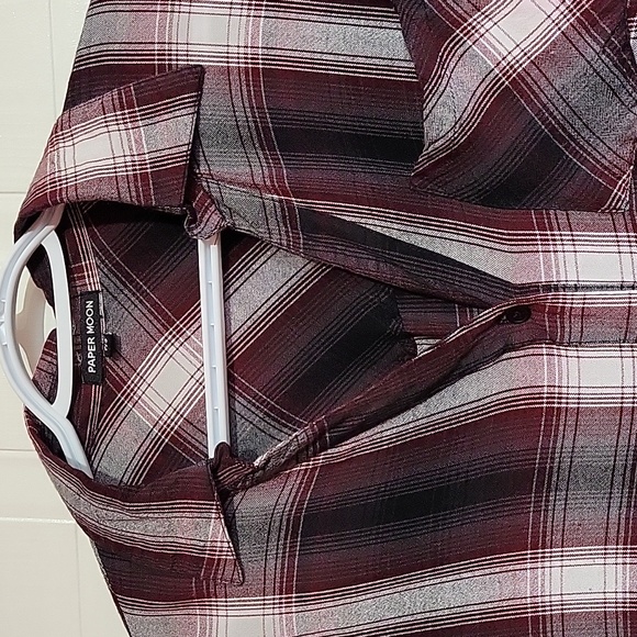 Paper Moon Plaid Button Down Shirt US S - Picture 2 of 11